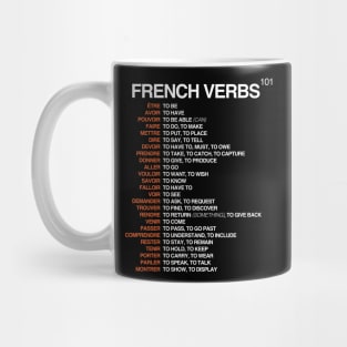 French Verbs 101 - French Language Mug